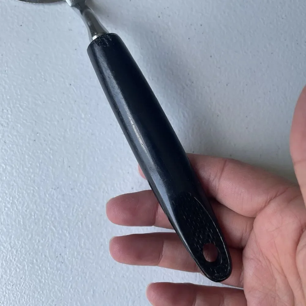 Ekco Vtg. Chromium Plated Spatula Turner Flipper Black USA Cooking Utensil 12.5